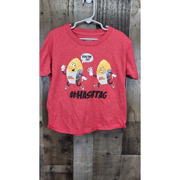 Hashtag Your it Hash Brown Kids Tee Short sleeve Size small 6/7 - Picture 2 of 5